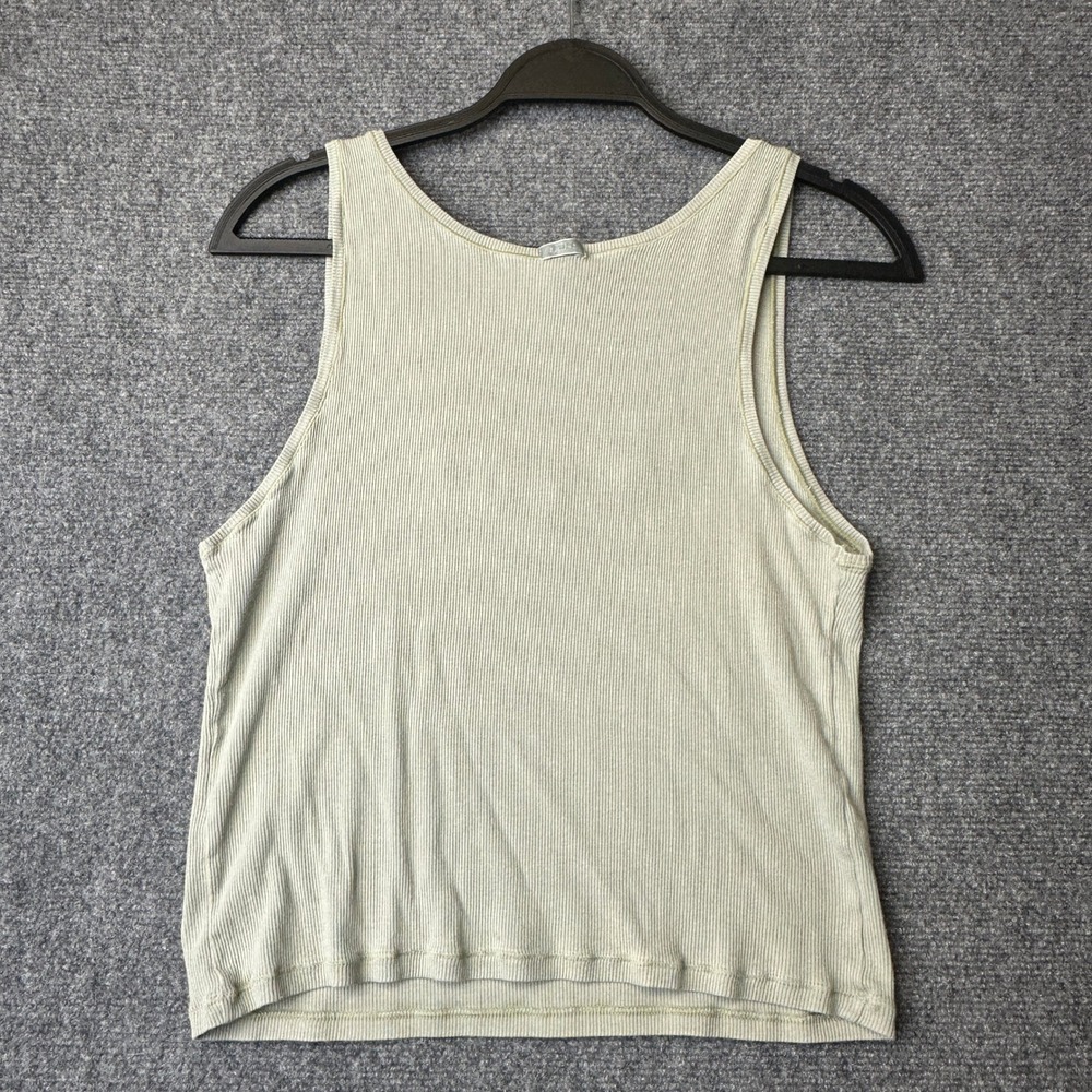 SKIMS Cotton Rib Tank Womens 4X Sage Green Sleeveless Loungewear Top - Picture 2 of 10